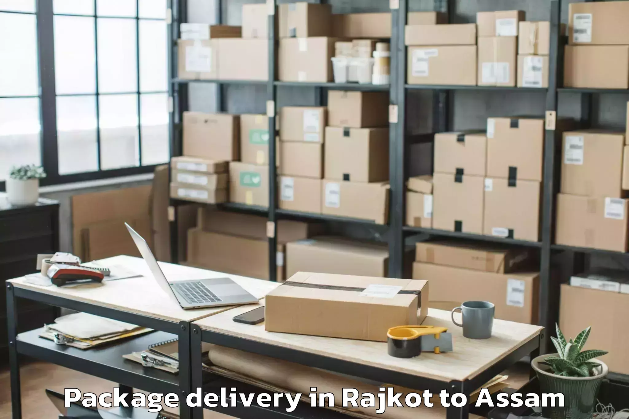 Top Rajkot to Pathorighat Pt Package Delivery Available